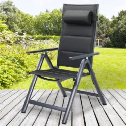 Casaria Tuinstoel Aluminium - 2 Stuks Inklapbaar - Antraciet 4 Casaria Tuinstoel Aluminium - 2 Stuks Inklapbaar - Antraciet -Tuinmeubelseries Winkel 1200x1200 120