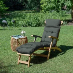 Beautissu Deckchair Kussen 200x50x8 Cm - Ligstoelkussen Antraciet - Matraskussen Voor Hangmatten En Tuin-/terrasstoelen - Flair DC -Tuinmeubelseries Winkel 1200x1200 1200