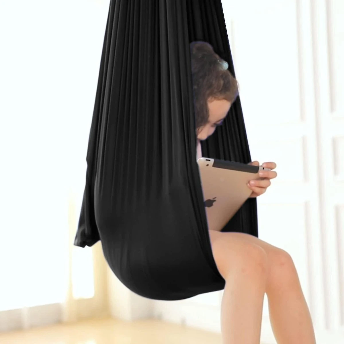 Schommelstoel - Hangmat - Schommel - Kalmerend - Luchtdoorlatend - Kinderen - Zwart Merkloos Schommelstoel - Hangmat - Schommel - Kalmerend - Luchtdoorlatend - Kinderen - Zwart -Tuinmeubelseries Winkel 1200x1200 1253