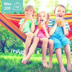 Dubbele Hangmat Rood Met Spreidstok - 1 Of 2 Persoons - Lig Oppervlak 190x150cm - Lengte 260cm -Tuinmeubelseries Winkel 1200x1200 1259