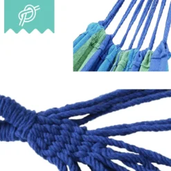 Dubbele Hangmat Blauw - 1 Of 2 Persoons - Lig Oppervlak 190x150cm - Lengte 260cm 3 Dubbele Hangmat Blauw - 1 Of 2 Persoons - Lig Oppervlak 190x150cm - Lengte 260cm -Tuinmeubelseries Winkel 1200x1200 1310