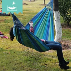 Dubbele Hangmat Blauw - 1 Of 2 Persoons - Lig Oppervlak 190x150cm - Lengte 260cm 7 Dubbele Hangmat Blauw - 1 Of 2 Persoons - Lig Oppervlak 190x150cm - Lengte 260cm -Tuinmeubelseries Winkel 1200x1200 1313