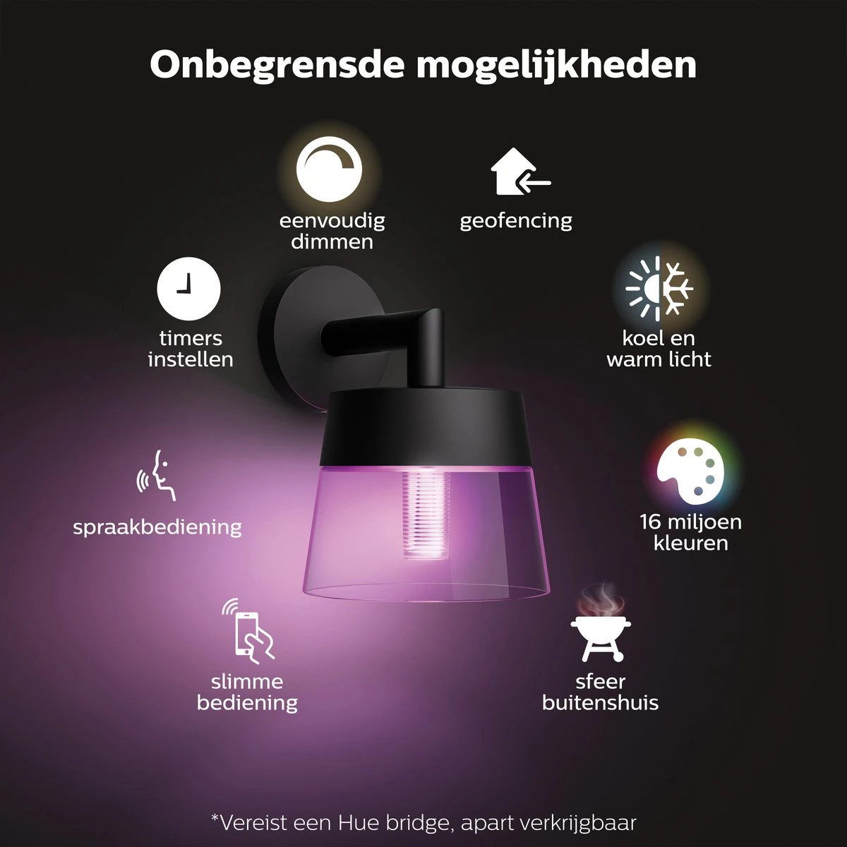 Philips Hue Attract muurlamp - wit en gekleurd licht - zwart Philips Hue Attract Muurlamp - Wit En Gekleurd Licht - Zwart -Tuinmeubelseries Winkel 1200x1200 1344