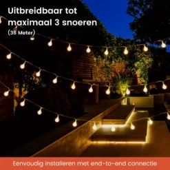 Partizzle 12m Lichtsnoer - Buiten & Binnen - Kamer Decoratie Lichtjes Slinger Tieners - Lampjes Lichtslinger Kinderkamer - Fotoslinger - Sfeer En Feestverlichting - Tuinverlichting - Warm Wit / 120 LEDs 4 Partizzle 12m Lichtsnoer - Buiten & Binnen - Kamer Decoratie Lichtjes Slinger Tieners - Lampjes Lichtslinger Kinderkamer - Fotoslinger - Sfeer En Feestverlichting - Tuinverlichting - Warm Wit / 120 LEDs -Tuinmeubelseries Winkel 1200x1200 1357