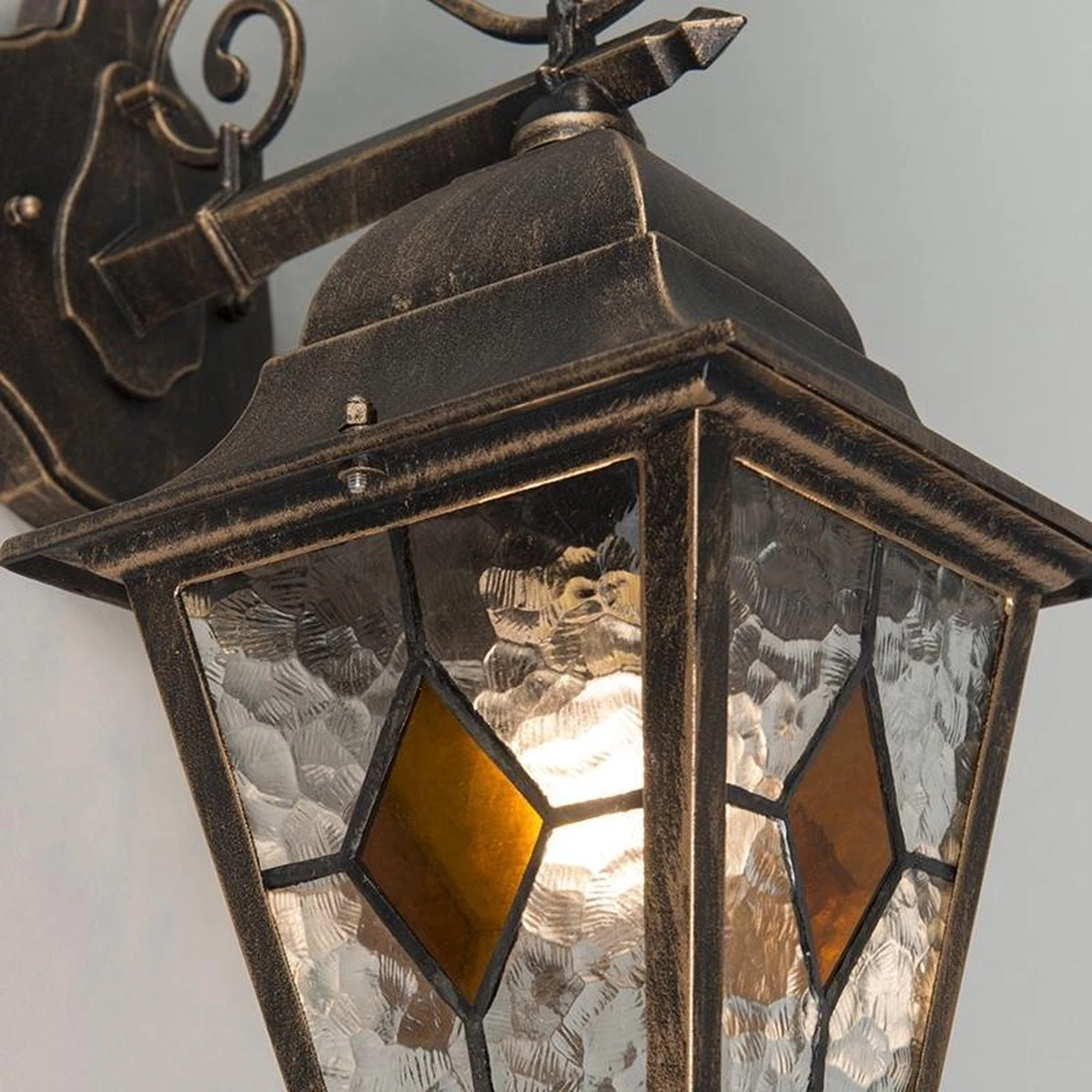 QAZQA antigua - Landelijke Wandlamp voor buiten - 1 lichts - D 255 mm - Brons - Buitenverlichting QAZQA Antigua - Landelijke Wandlamp Voor Buiten - 1 Lichts - D 255 Mm - Brons - Buitenverlichting -Tuinmeubelseries Winkel 1200x1200 1366