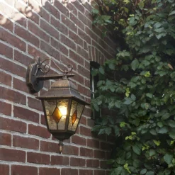 QAZQA Antigua - Landelijke Wandlamp Voor Buiten - 1 Lichts - D 255 Mm - Brons - Buitenverlichting 8 QAZQA Antigua - Landelijke Wandlamp Voor Buiten - 1 Lichts - D 255 Mm - Brons - Buitenverlichting -Tuinmeubelseries Winkel 1200x1200 1367