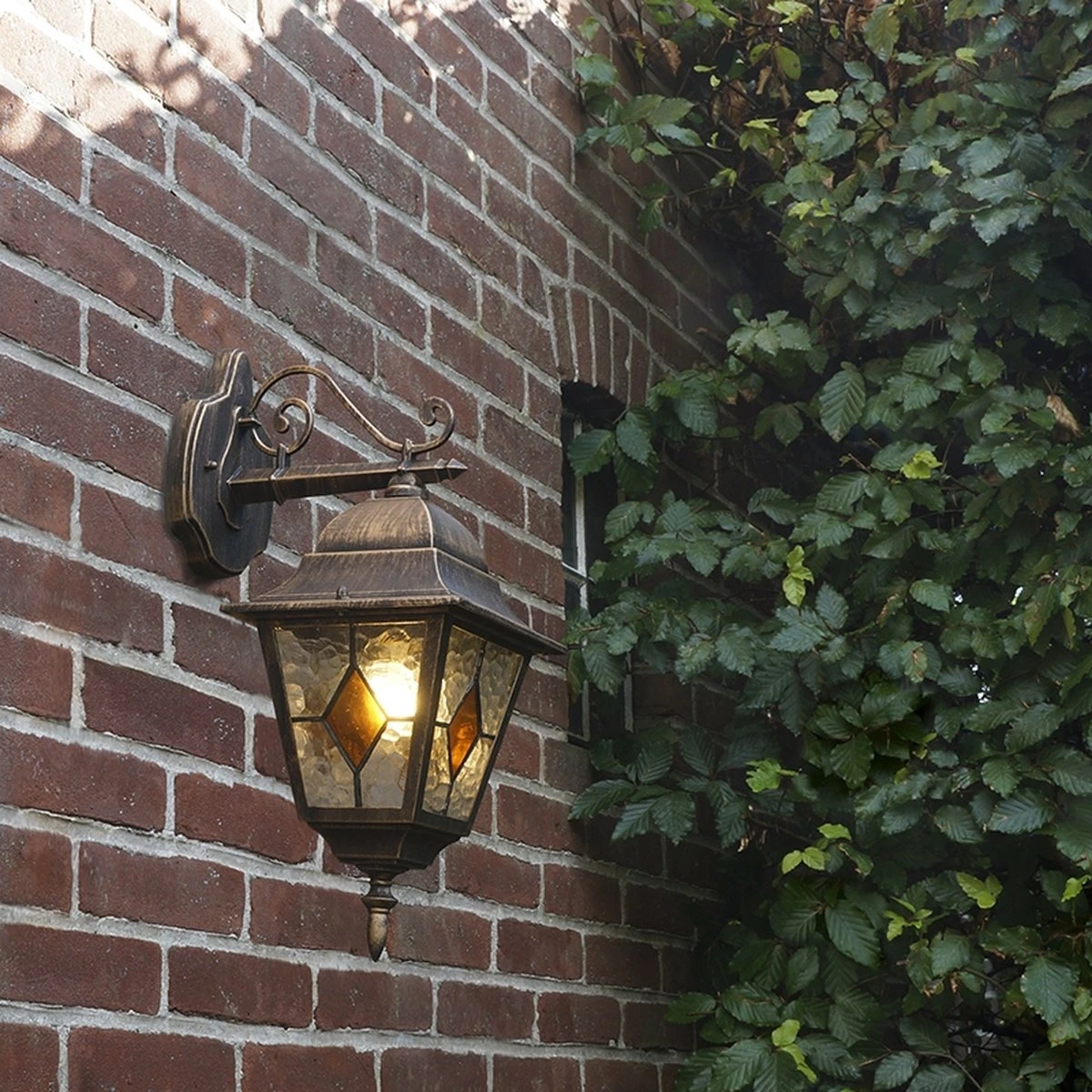 QAZQA antigua - Landelijke Wandlamp voor buiten - 1 lichts - D 255 mm - Brons - Buitenverlichting QAZQA Antigua - Landelijke Wandlamp Voor Buiten - 1 Lichts - D 255 Mm - Brons - Buitenverlichting -Tuinmeubelseries Winkel 1200x1200 1367