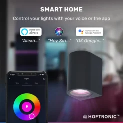 Hoftronic Smart Alvin - Smart LED Wandlamp - WiFi + Bluetooth - Downlight - GU10 5,5 Watt 400lm - RGBWW 16,5 Miljoen Kleuren - Slimme Muurlamp - Geschikt Als Binnen En Buiten Wandlamp - 3 Jaar Garantie 8 Hoftronic Smart Alvin - Smart LED Wandlamp - WiFi + Bluetooth - Downlight - GU10 5,5 Watt 400lm - RGBWW 16,5 Miljoen Kleuren - Slimme Muurlamp - Geschikt Als Binnen En Buiten Wandlamp - 3 Jaar Garantie -Tuinmeubelseries Winkel 1200x1200 1374