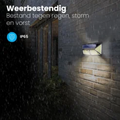 Auronic Buitenlamp - Zonne-energie - Bewegingssensor - 180 LED's - Wandlamp - IP65 - Zwart -Tuinmeubelseries Winkel 1200x1200 1399