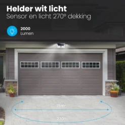 Auronic Buitenlamp - Zonne-energie - Bewegingssensor - 180 LED's - Wandlamp - IP65 - Zwart -Tuinmeubelseries Winkel 1200x1200 1401