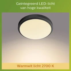 Philips Doris Ceiling - Zwart - IP54 -Tuinmeubelseries Winkel 1200x1200 1414