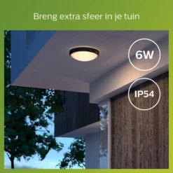 Philips Doris Ceiling - Zwart - IP54 -Tuinmeubelseries Winkel 1200x1200 1415