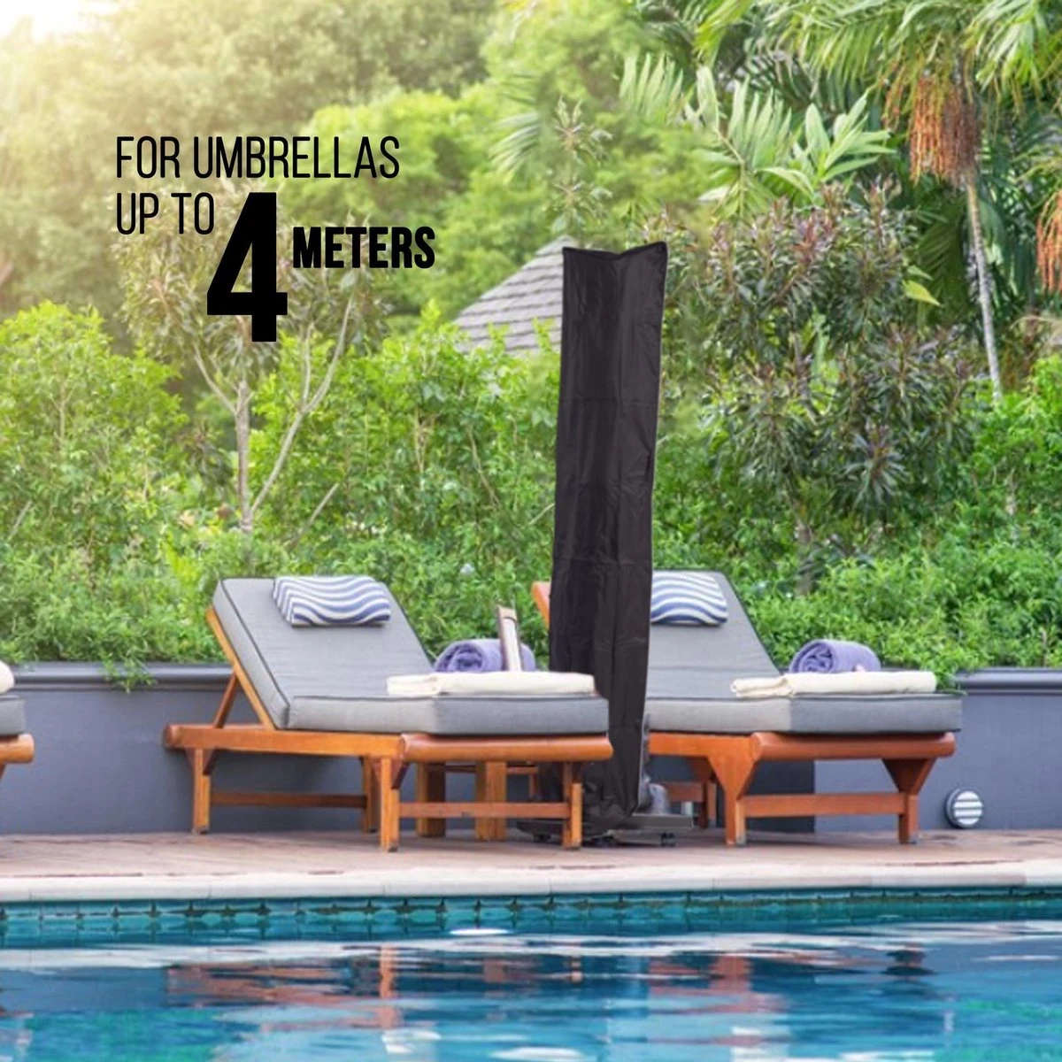 MaxxGarden Parasolhoes - Afdekhoes voor Zweefparasol - Beschermhoes - 200-400 cm - Met rits en trekkoord - Zwart MaxxGarden Parasolhoes - Afdekhoes Voor Zweefparasol - Beschermhoes - 200-400 Cm - Met Rits En Trekkoord - Zwart -Tuinmeubelseries Winkel 1200x1200 145