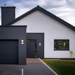 B.K.Licht - Buiten Wandlamp - Met Bewegingssensor - Middenbalk - Voor Buiten - Netstroom - Metalen - Rechthoekige - Zwarte Wandlampen - Met 1 Lichtpunt - IP44 - Buitenverlichting - Buitenlamp - E27 Fitting - 25.5x12x10 Cm - Excl. Lichtbron -Tuinmeubelseries Winkel 1200x1200 1470