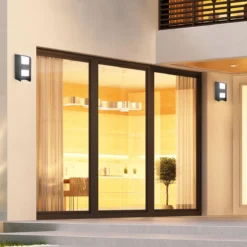 B.K.Licht - Buiten Wandlamp - Met Bewegingssensor - Middenbalk - Voor Buiten - Netstroom - Metalen - Rechthoekige - Zwarte Wandlampen - Met 1 Lichtpunt - IP44 - Buitenverlichting - Buitenlamp - E27 Fitting - 25.5x12x10 Cm - Excl. Lichtbron -Tuinmeubelseries Winkel 1200x1200 1471