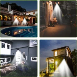 Merkloos 20 LEDs Buitenlamp Draadloze Waterdichte Lamp Bewegingssensor Solar Licht Voor Tuin Tuinverlichting - Wandlamp | Solar Buitenverlichting Wit Licht Ewegingssensor - Zonne-energie – Tuinverlichting Voor Hek En Wand -Tuinmeubelseries Winkel 1200x1200 1480