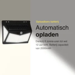 Vivid Green Solar Buitenlamp Met Bewegingssensor 208 LED - Wandlamp Op Zonne Energie - Tuinverlichting - Waterdicht - Met Sensor - Lamp - Zwart 4 Vivid Green Solar Buitenlamp Met Bewegingssensor 208 LED - Wandlamp Op Zonne Energie - Tuinverlichting - Waterdicht - Met Sensor - Lamp - Zwart -Tuinmeubelseries Winkel 1200x1200 1488