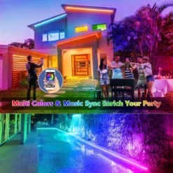 Merkloos Buitenverlichting - Bluetooth Led Tuinspot - LED Tuinspots - Tuinlampen - Te Besturen Met Mobiele App - RGB Multicolour - Waterdicht IP66 - 4 Stuks -Tuinmeubelseries Winkel 1200x1200 1496