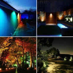 Merkloos Buitenverlichting - Bluetooth Led Tuinspot - LED Tuinspots - Tuinlampen - Te Besturen Met Mobiele App - RGB Multicolour - Waterdicht IP66 - 4 Stuks -Tuinmeubelseries Winkel 1200x1200 1497