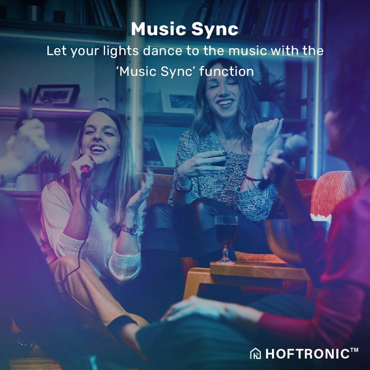 HOFTRONIC - Smart LED Strip 5m - RGB Flow Colors - WiFi + Bluetooth - 16,5 miljoen kleuren met 120 LEDs - Music Sync - Met afstandsbediening - Zelfklevend - Voor Google Home, Amazon Alexa en Siri HOFTRONIC - Smart LED Strip 5m - RGB Flow Colors - WiFi + Bluetooth - 16,5 Miljoen Kleuren Met 120 LEDs - Music Sync - Met Afstandsbediening - Zelfklevend - Voor Google Home, Amazon Alexa En Siri -Tuinmeubelseries Winkel 1200x1200 1508