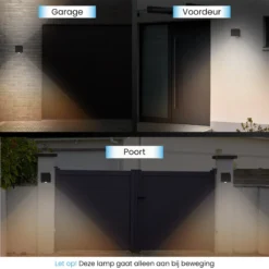 HappyLEDS® Wandlamp Met Bewegingssensor - Wandlamp Voor Binnen En Buiten - Buitenlamp Voordeelverpakking- Zwart - 2 Stuks -Tuinmeubelseries Winkel 1200x1200 1576