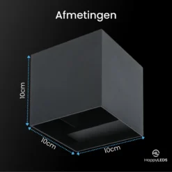 HappyLEDS® Wandlamp Met Bewegingssensor - Wandlamp Voor Binnen En Buiten - Buitenlamp Voordeelverpakking- Zwart - 2 Stuks -Tuinmeubelseries Winkel 1200x1200 1583