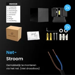 HappyLEDS® Wandlamp Met Bewegingssensor - Wandlamp Voor Binnen En Buiten - Buitenlamp Voordeelverpakking- Zwart - 2 Stuks -Tuinmeubelseries Winkel 1200x1200 1584