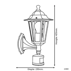 EGLO Laterna 4 Wandlamp - Voor Buiten - Met Sensor - 1 Lichts - Zwart 3 EGLO Laterna 4 Wandlamp - Voor Buiten - Met Sensor - 1 Lichts - Zwart -Tuinmeubelseries Winkel 1200x1200 1605