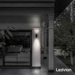 Ledvion Helene - Wandlamp Buiten - Zwart - Up Down Light - 2x GU10 Fitting - IP54 -Tuinmeubelseries Winkel 1200x1200 1649