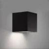 Goliving Solar Kubus Wandlamp Buiten - Solar Tuinverlichting - Zonne Energie Buitenverlichting - Buitenlamp - Zwart