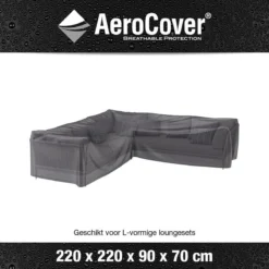 AeroCover Loungesethoes 220x220x90xH70 Cm - Antraciet -Tuinmeubelseries Winkel 1200x1200 168