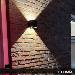 Elumia® Wandlamp Met Bewegingssensor Voor Binnen En Buiten - Zwart - 10x10x10cm - Warm Wit(2700K) - 12W - Industrieel - Waterdicht - LED -Tuinmeubelseries Winkel 1200x1200 1680