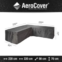 AeroCover Loungesethoes 220x220x90xH70 Cm - Antraciet -Tuinmeubelseries Winkel 1200x1200 169