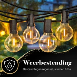 Homèlle Lichtsnoer - 25 LED - 7.5 Meter - Warm-wit - Tuinverlichting - Kerstverlichting - Buitenverlichting - Lichtslinger - Lampjes Slinger - Transparant -Tuinmeubelseries Winkel 1200x1200 1747