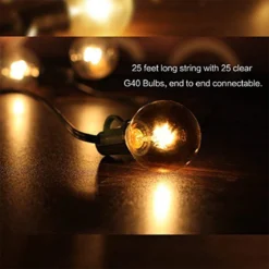 Merkloos Setilo - Lichtsnoer Buiten - Slinger Lampjes - Lichtslinger - Tuinverlichting - 7.6m, 25 LED Lampjes - 2 Reservelampjes - Met Stekker Op Netstroom - Meerdere Lichtsnoeren Connecteerbaar - Warm Wit - Wordt Niet Warm -Tuinmeubelseries Winkel 1200x1200 1845