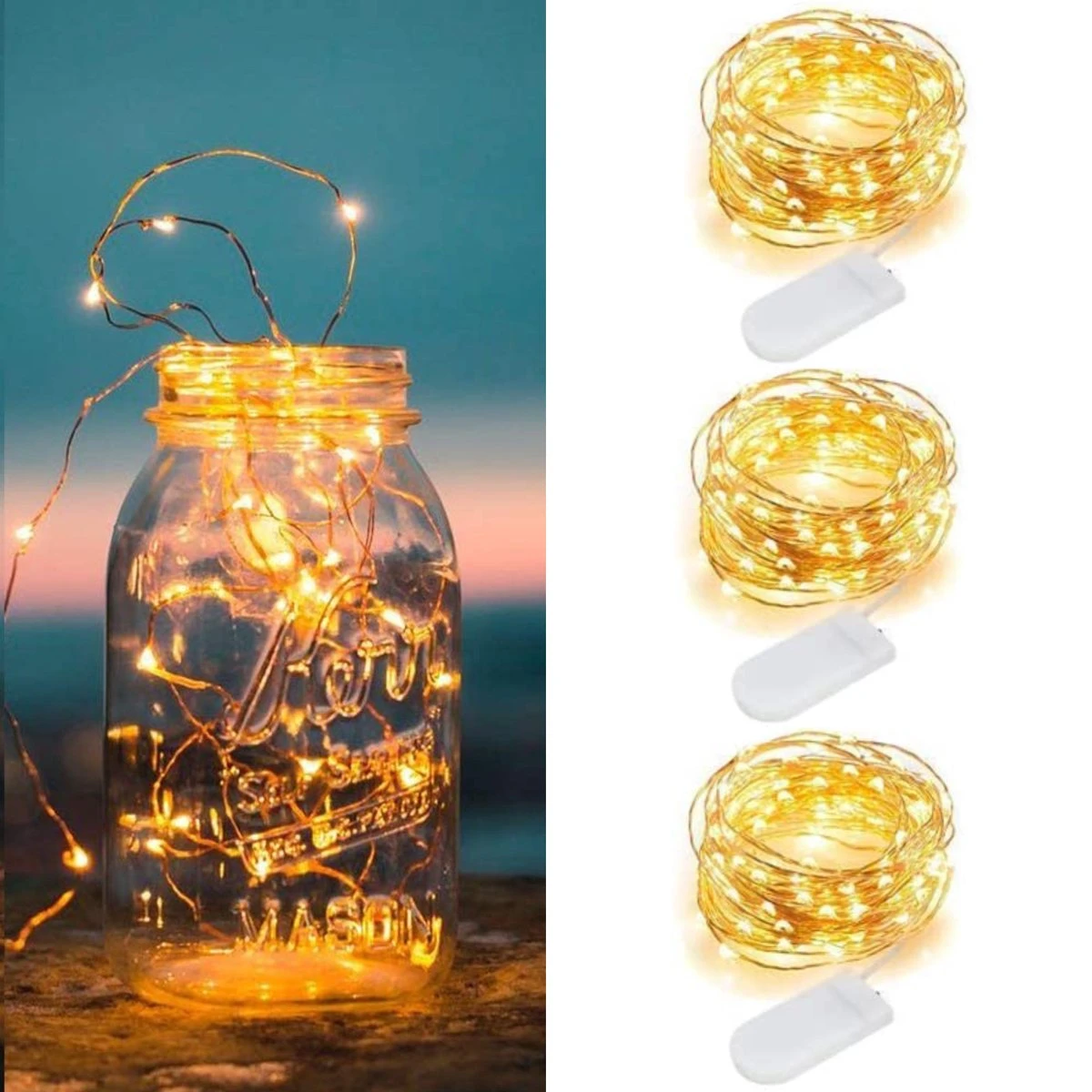 BOTC Lichtsnoer Binnen en Buiten - 3 Stuks - 2 meter LED - Fairy Lights - Lampjes Slinger - Op Batterijen - Sfeerverlichting BOTC Lichtsnoer Binnen En Buiten - 3 Stuks - 2 Meter LED - Fairy Lights - Lampjes Slinger - Op Batterijen - Sfeerverlichting -Tuinmeubelseries Winkel 1200x1200 1850