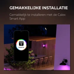Calex Smart Outdoor LED Buitenlamp - Slimme Wandlamp - RGB En Warm Wit Licht - 4W - Zwart -Tuinmeubelseries Winkel 1200x1200 1881