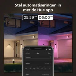 Philips Hue Resonate Down - Muurlamp - Wit En Gekleurd Licht - Zwart -Tuinmeubelseries Winkel 1200x1200 1888