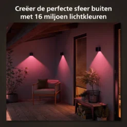 Philips Hue Resonate Down - Muurlamp - Wit En Gekleurd Licht - Zwart -Tuinmeubelseries Winkel 1200x1200 1889