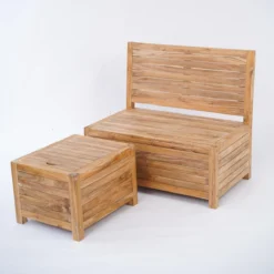 Kleine Teakhouten Tuinbank Met Opbergruimte - 100 X 60 X 90 Cm - Duurzaam Teakhout - Blijft Strak En Mooi - Sterke Constructie Om Lang Mee Te Gaan -Tuinmeubelseries Winkel 1200x1200 191