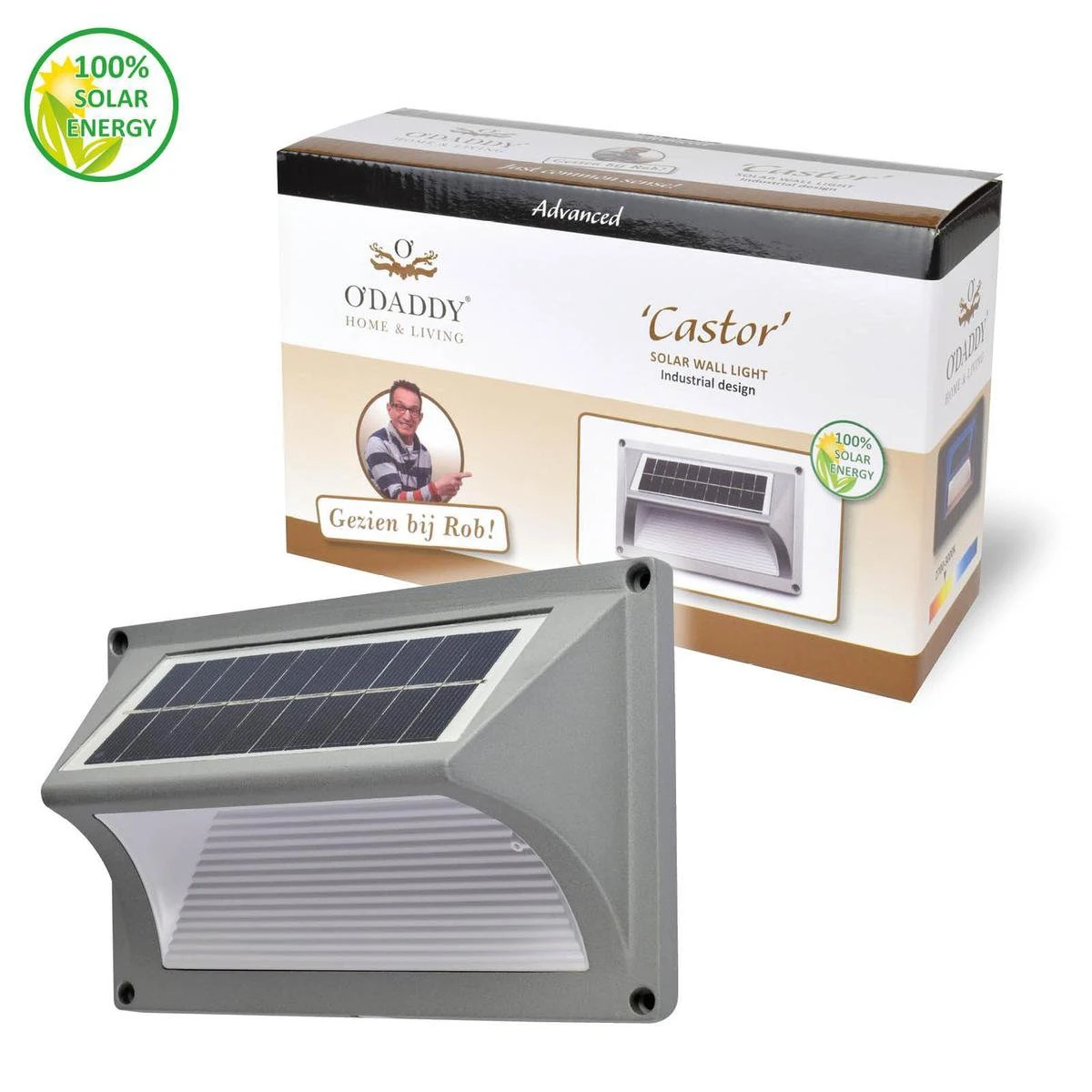 O'DADDY® Castor tuinverlichting op zonneenergie - Wandlamp buiten - solar tuinverlichting - 50 lumen warm wit - aluminium grijs - Draadloos O'DADDY® Castor Tuinverlichting Op Zonneenergie - Wandlamp Buiten - Solar Tuinverlichting - 50 Lumen Warm Wit - Aluminium Grijs - Draadloos -Tuinmeubelseries Winkel 1200x1200 1912
