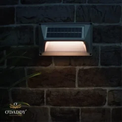 O'DADDY® Castor Tuinverlichting Op Zonneenergie - Wandlamp Buiten - Solar Tuinverlichting - 50 Lumen Warm Wit - Aluminium Grijs - Draadloos 12 O'DADDY® Castor Tuinverlichting Op Zonneenergie - Wandlamp Buiten - Solar Tuinverlichting - 50 Lumen Warm Wit - Aluminium Grijs - Draadloos -Tuinmeubelseries Winkel 1200x1200 1916