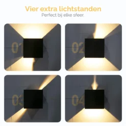 Goliving Lamp – Wandlamp Zwart Binnen En Buiten – Kubuslamp Industrieel – Buitenlamp - Waterdichte LED-verlichting - Energiezuinig En Roestvrij -Tuinmeubelseries Winkel 1200x1200 1922