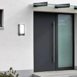 B.K.Licht - Buiten Wandlamp - Met Bewegingssensor - Voor Buiten - Netstroom - Metalen - Rechthoekige - Zwarte Wandlampen - Met 1 Lichtpunt - IP44 - Buitenverlichting - Buitenlamp - E27 Fitting - 25.5x12x10 Cm - Excl. Lichtbron -Tuinmeubelseries Winkel 1200x1200 1936