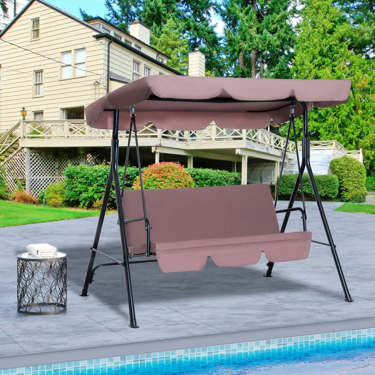 Outsunny Hollywoodschommel 3-zits tuinschommel schommelbank met dak 3 kleuren 84A-054 Outsunny Hollywoodschommel 3-zits Tuinschommel Schommelbank Met Dak 3 Kleuren 84A-054 -Tuinmeubelseries Winkel 1200x1200 194