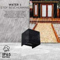 Proventa® Kubus Wandlamp Binnen - Dimbaar - Voor Woonkamers & Slaapkamers - Zwart -Tuinmeubelseries Winkel 1200x1200 1941