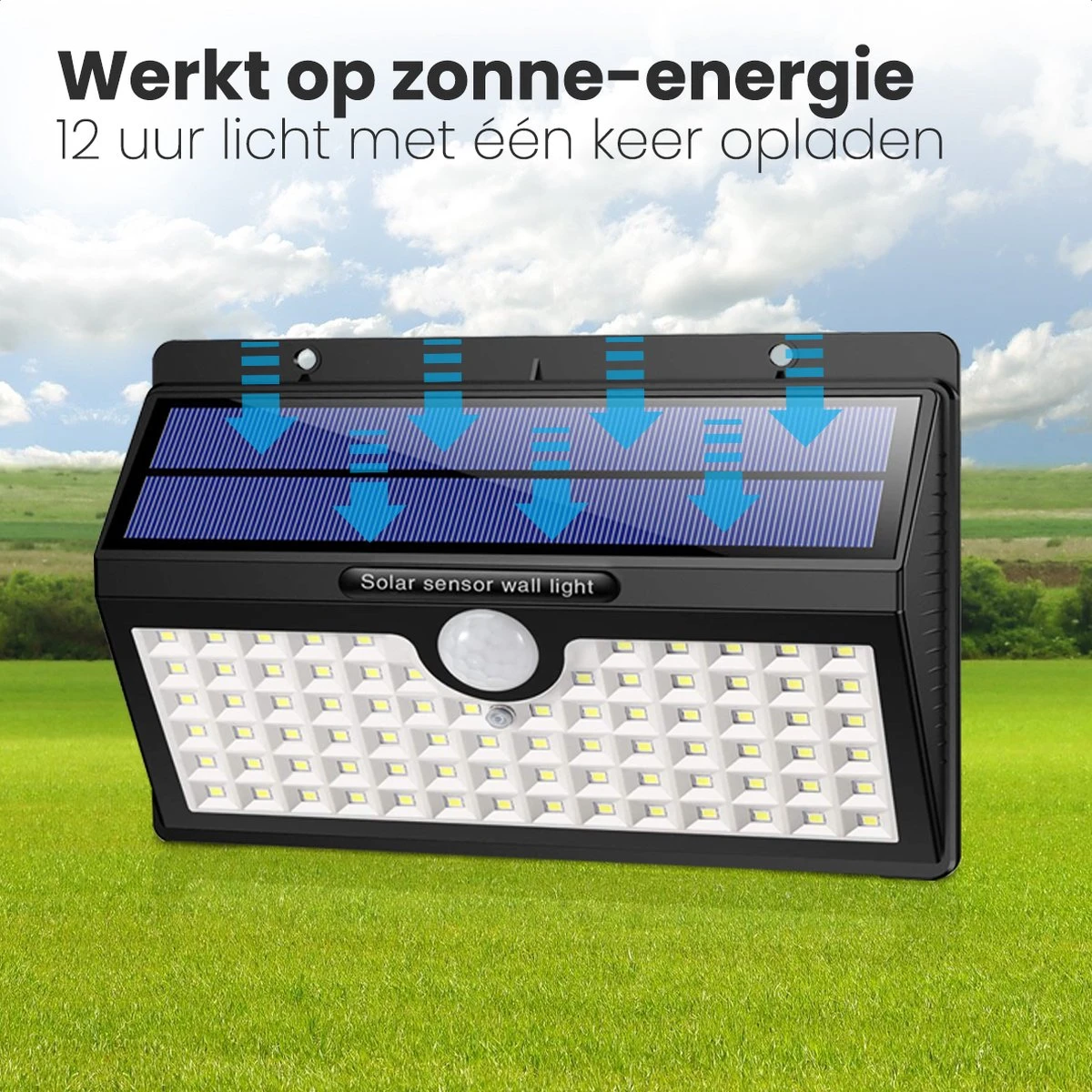 Auronic Buitenlamp - Zonne-energie - 2 Stuks - Bewegingssensor - 78 LED's - Wandlamp - IP65 - Zwart Auronic Buitenlamp - Zonne-energie - 2 Stuks - Bewegingssensor - 78 LED's - Wandlamp - IP65 - Zwart -Tuinmeubelseries Winkel 1200x1200 1952