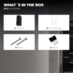 Ledvion Douglas - Wandlamp Buiten - Zwart - Up Down Light - 2x GU10 Fitting - IP54 -Tuinmeubelseries Winkel 1200x1200 1983