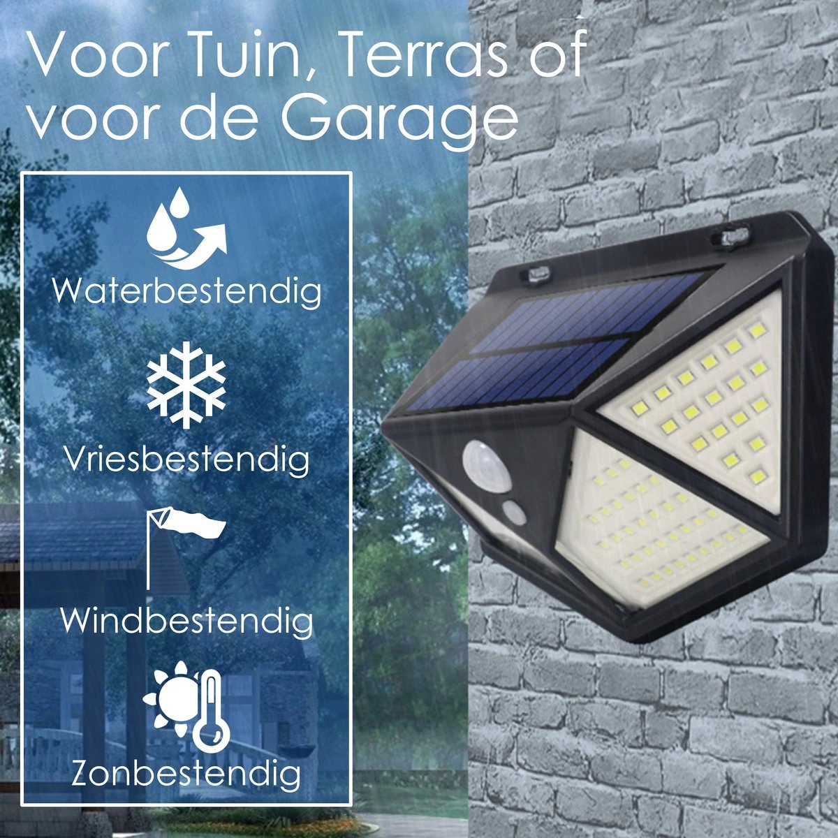 JC's - Solar Buitenlamp bewegingssensor - 2 STUKS - 100 LED - Solar wandlamp - Buiten & Tuin sensor - Buitenverlichting op Zonne-energie JC's - Solar Buitenlamp Bewegingssensor - 2 STUKS - 100 LED - Solar Wandlamp - Buiten & Tuin Sensor - Buitenverlichting Op Zonne-energie -Tuinmeubelseries Winkel 1200x1200 1986