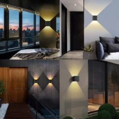 LED Wandlamp Dimbaar Set Van 3 - Zwart - 2x3 Watt - 3000k Warm Wit - 10x10x10cm - Geschikt Voor Binnen En Buiten - Kubus Lamp - Industrieel -Tuinmeubelseries Winkel 1200x1200 1990